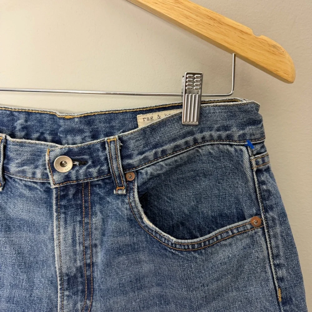 Rag & Bone Denim Cut Off Shorts Jeans Cotton Raw Hem Size 28 707